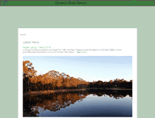 Tablet Screenshot of kynetonbushresort.com.au